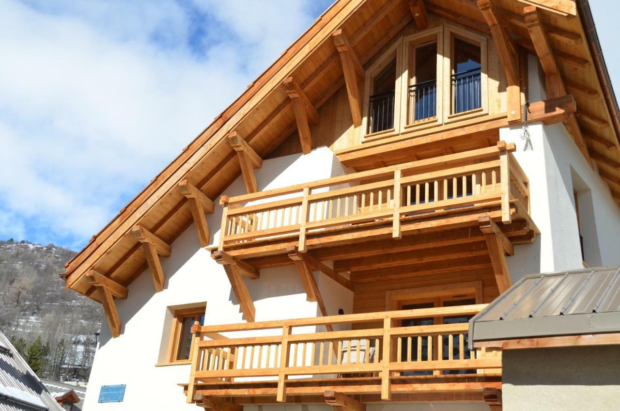 Le Gabion, luxueux appartement avec 10 couchages et sauna, Serre chevalier Vallée Saint-Chaffrey Esterno foto