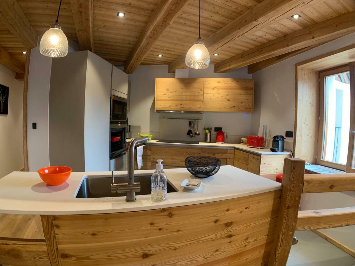 Le Gabion, luxueux appartement avec 10 couchages et sauna, Serre chevalier Vallée Saint-Chaffrey Esterno foto
