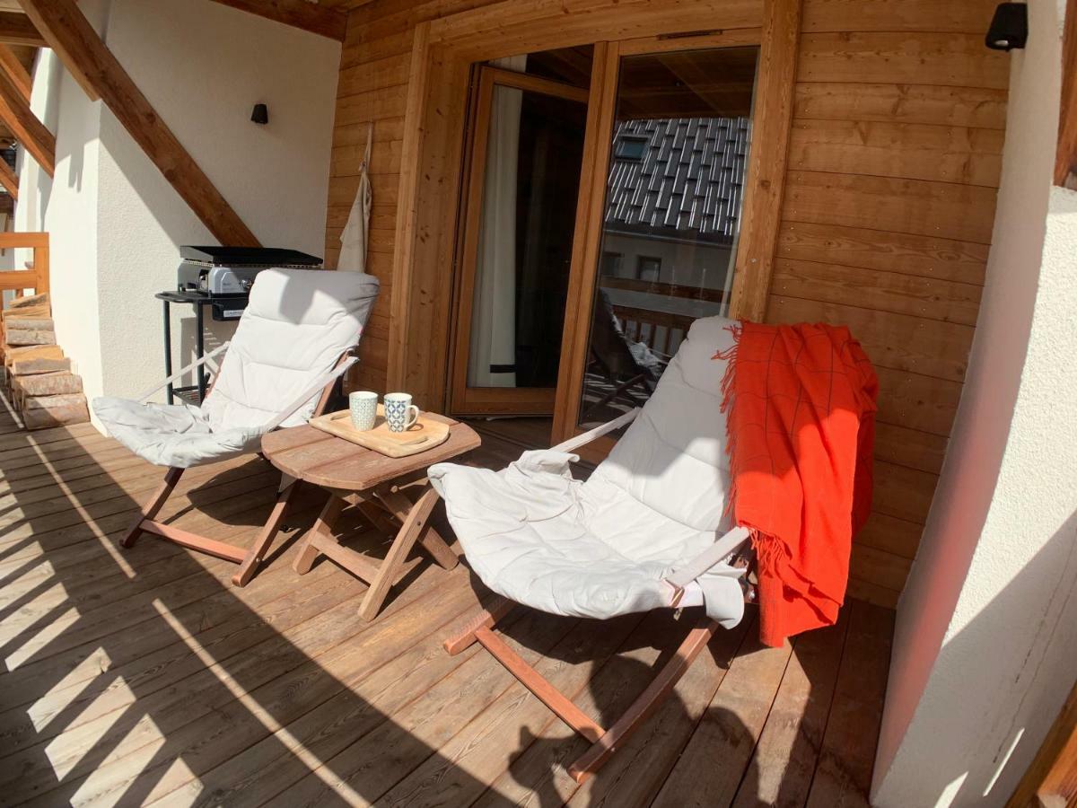 Le Gabion, luxueux appartement avec 10 couchages et sauna, Serre chevalier Vallée Saint-Chaffrey Esterno foto