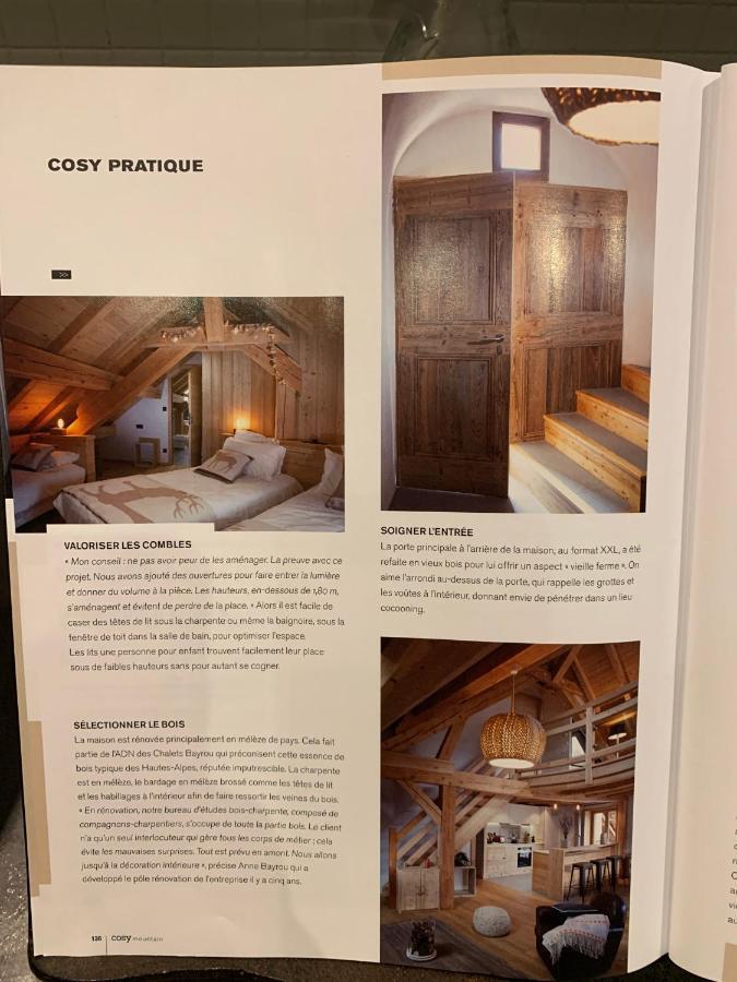 Le Gabion, luxueux appartement avec 10 couchages et sauna, Serre chevalier Vallée Saint-Chaffrey Esterno foto